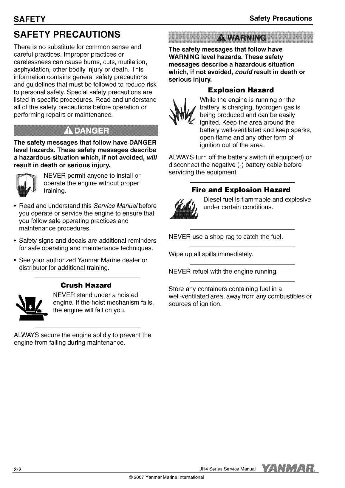'4jh4 te: Yanmar Inboard Engine 75hp/55kw Service Manual'