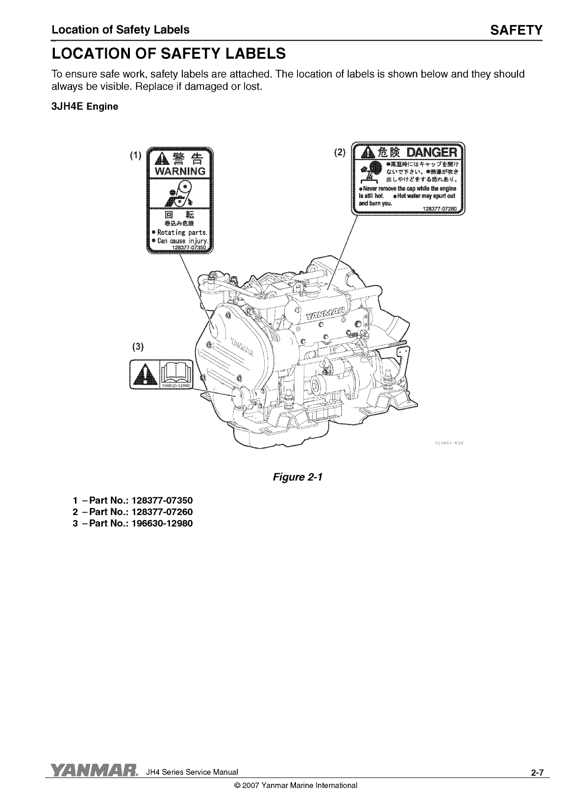4jh4 te: Yanmar Inboard Engine 75hp/55kw Service Manual
