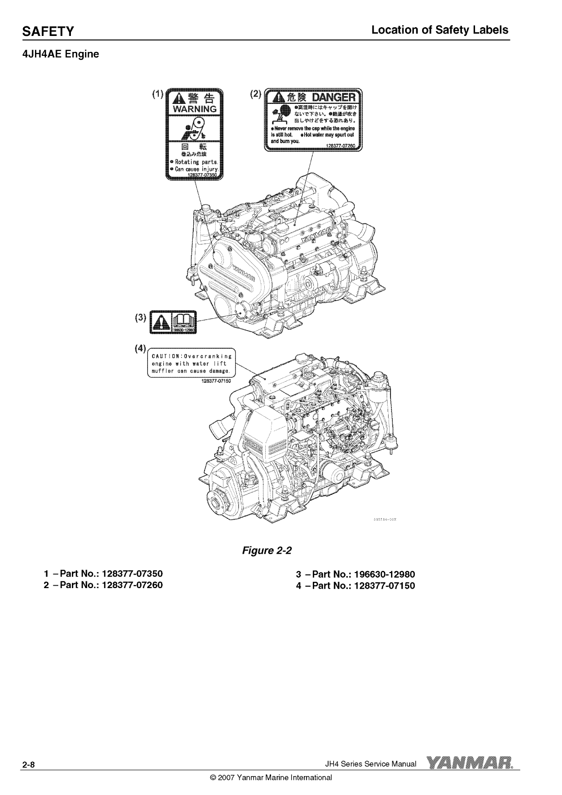 4jh4 te: Yanmar Inboard Engine 75hp/55kw Service Manual