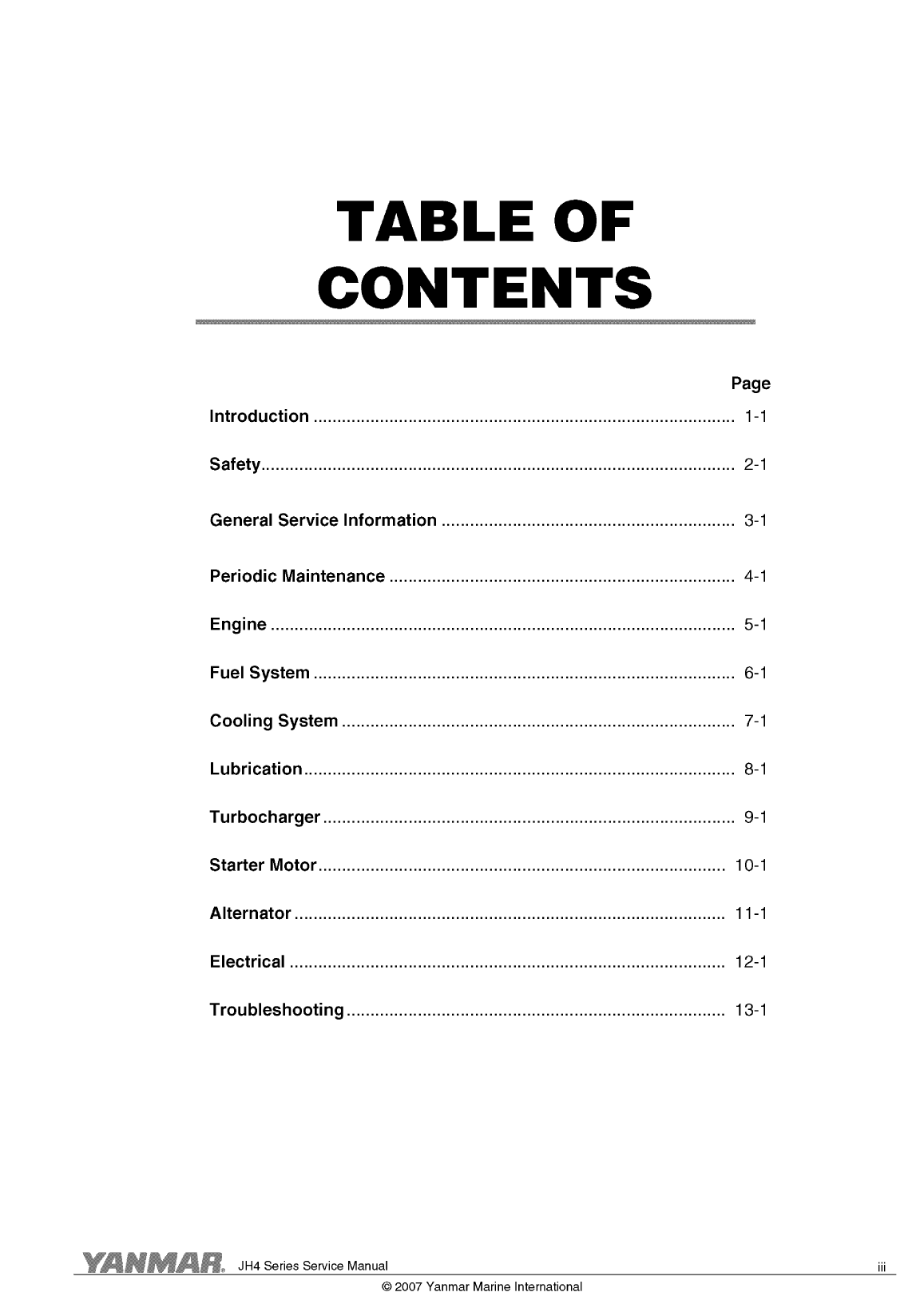 4jh4 te: Yanmar Inboard Engine 75hp/55kw Service Manual