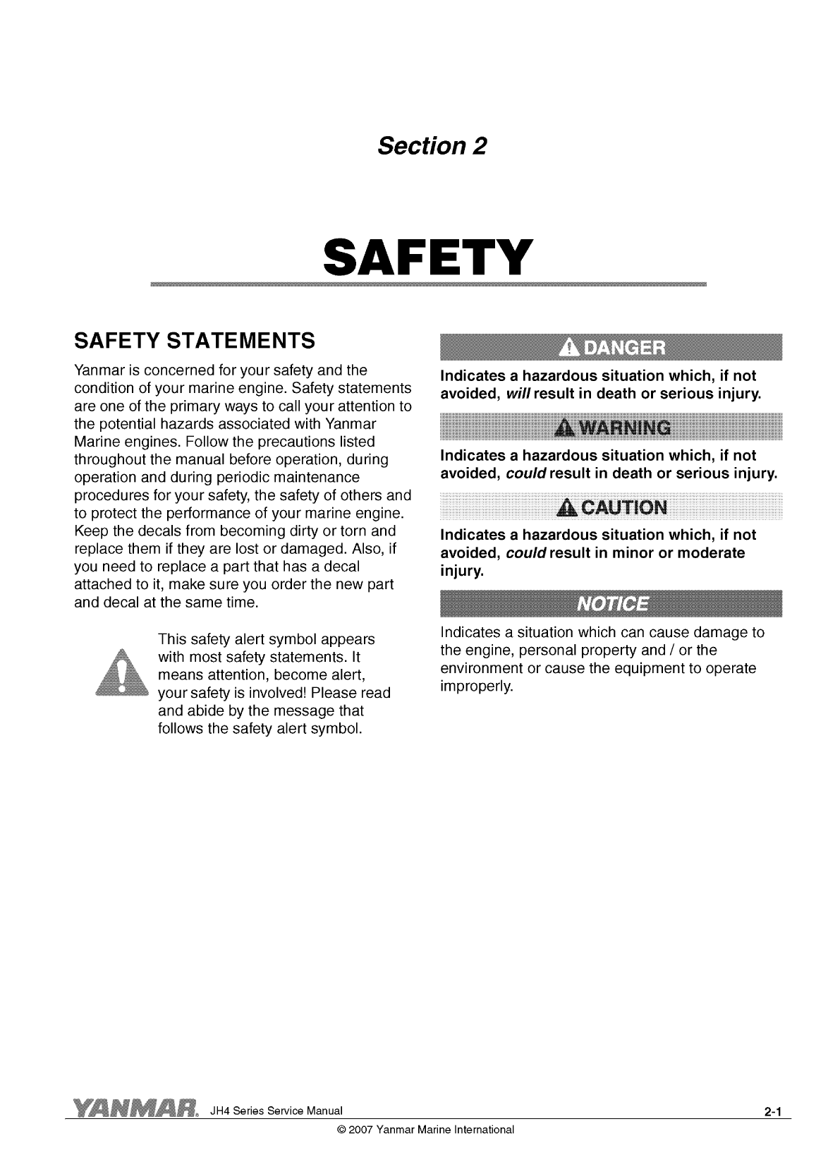 4jh4 te: Yanmar Inboard Engine 75hp/55kw Service Manual