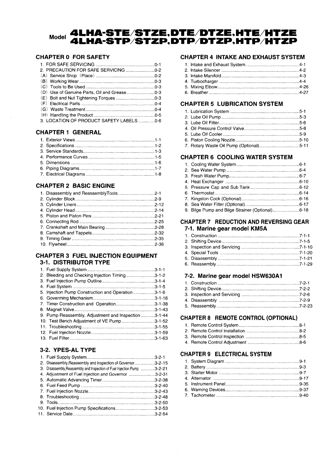4lha stzp: Yanmar Diesel Sterndrive Engine 150hp/110kw Bravo 3 Service Manual
