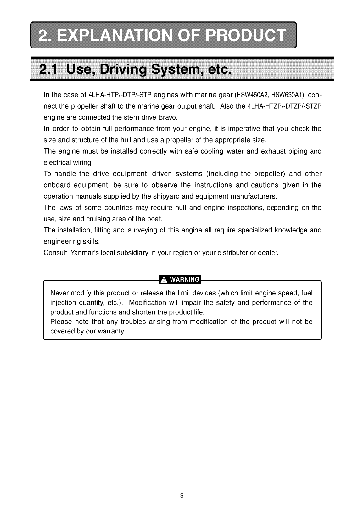 '4lha stzp: Yanmar Diesel Sterndrive Engine 240hp/179kw Bravo 3 Owners Manual'