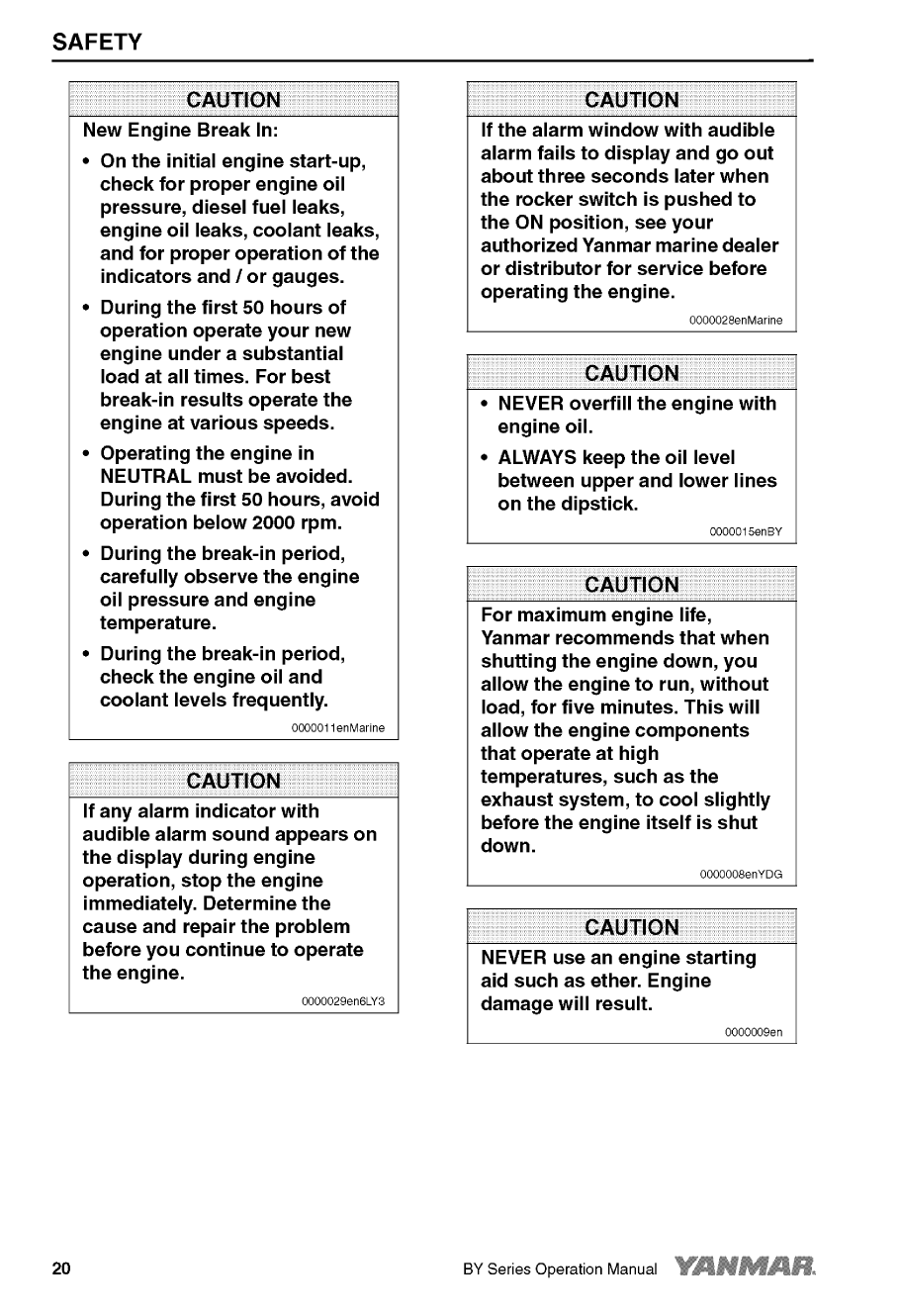 6by2 220: Yanmar Inboard Engine 220hp/162kw Owners Manual
