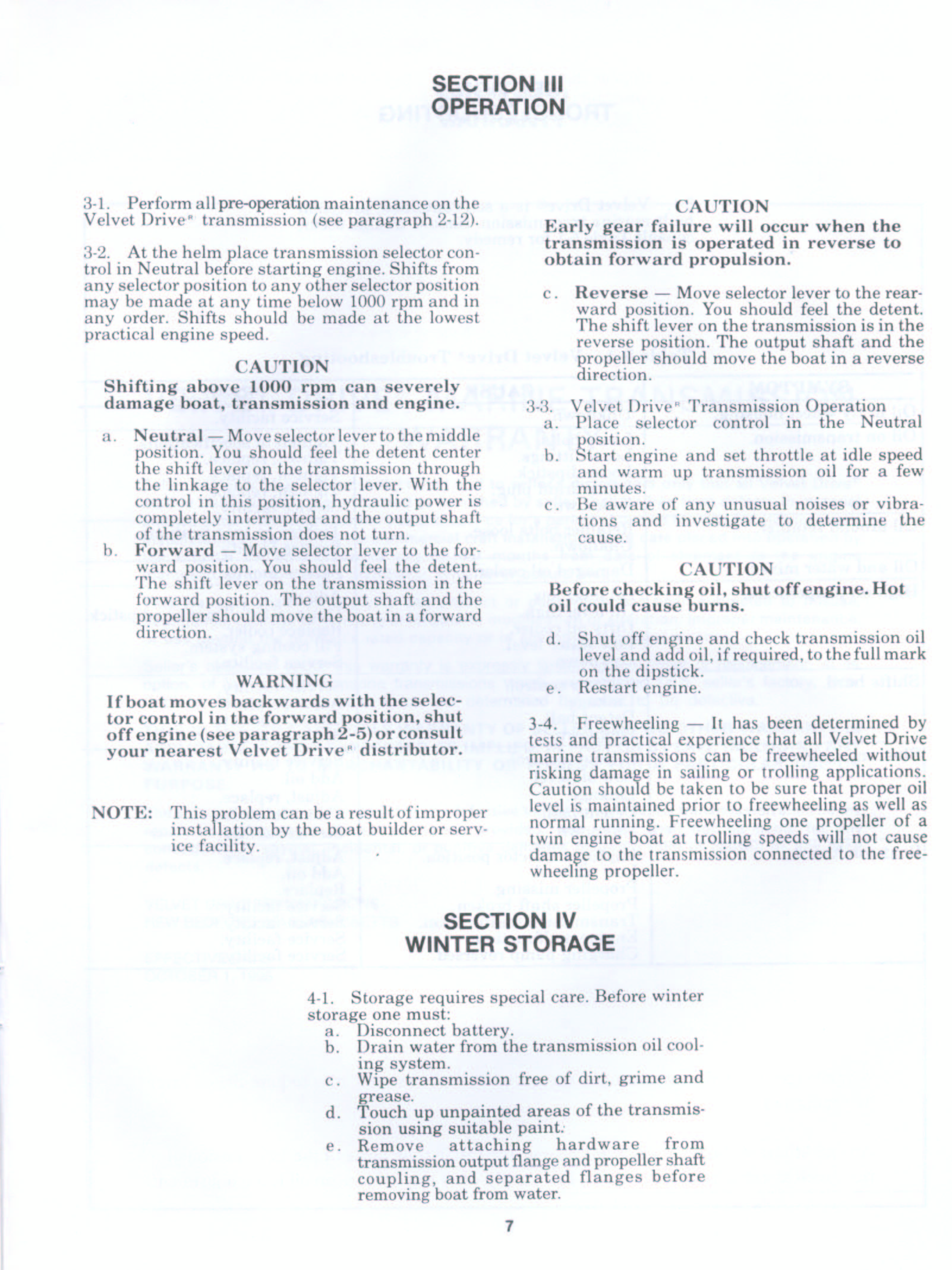 Borg Warner Velvet 71c 72c Transmission Owners Manual