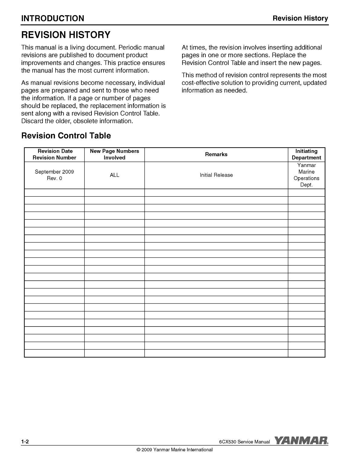 6cx530: Yanmar Inboard Engine 530hp/390kw Service Manual