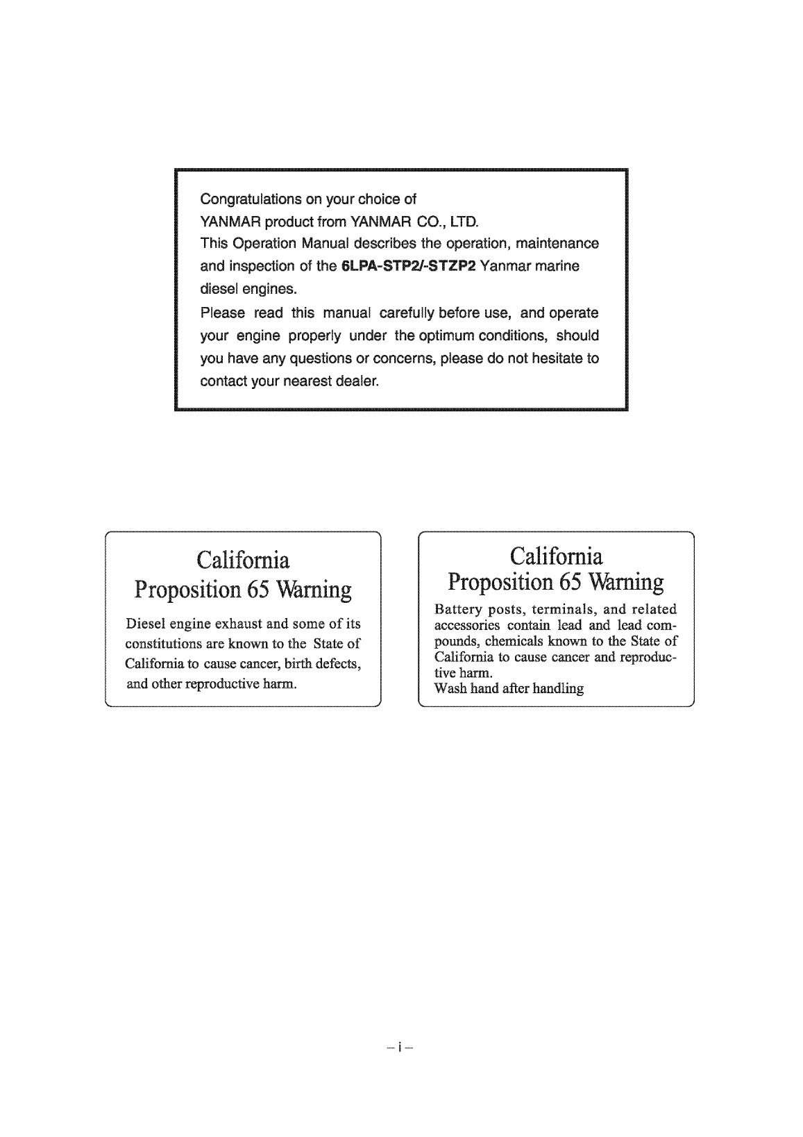 '6lpa stp: Yanmar Inboard Engine 315hp/232kw Owners Manual'