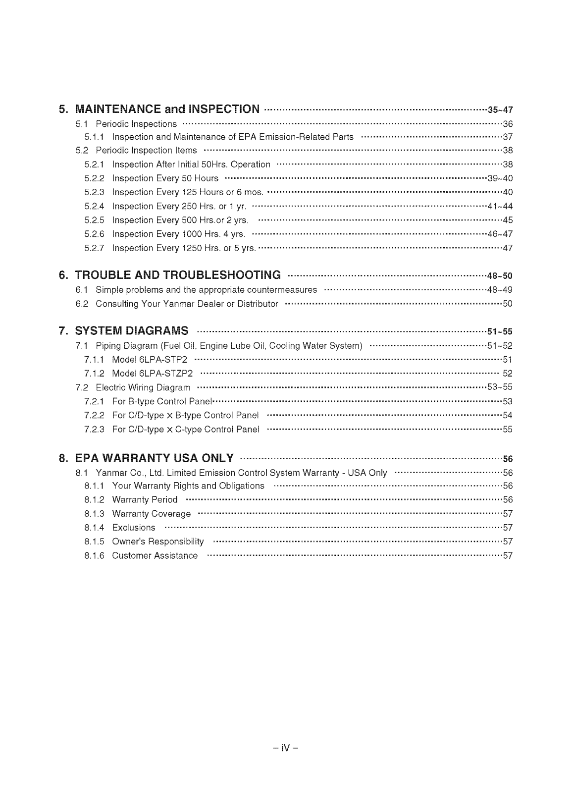 6lpa stp: Yanmar Inboard Engine 315hp/232kw Owners Manual