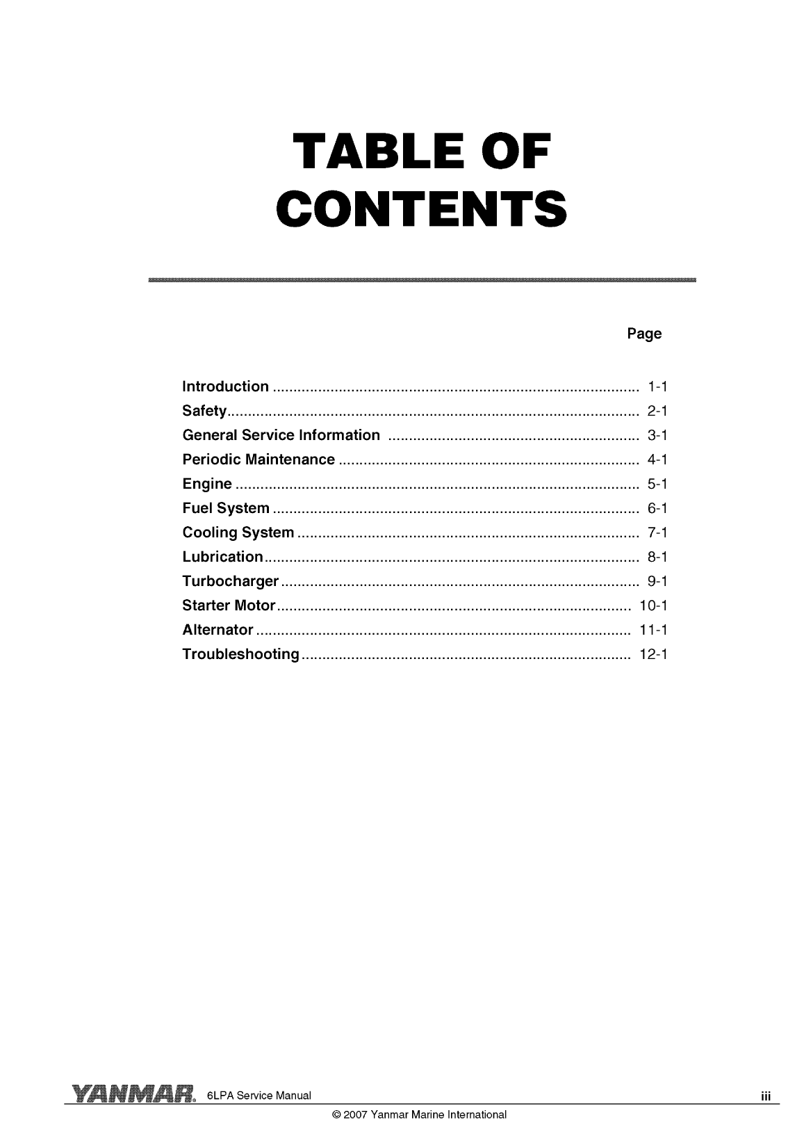 6lpa stp: Yanmar Inboard Engine 315hp/232kw Service Manual
