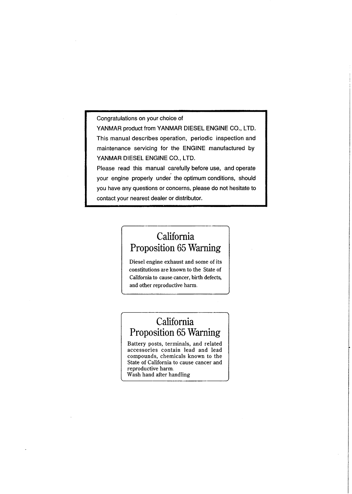 6ly2 stp: Yanmar Inboard Engine 440hp/324kw Owners Manual