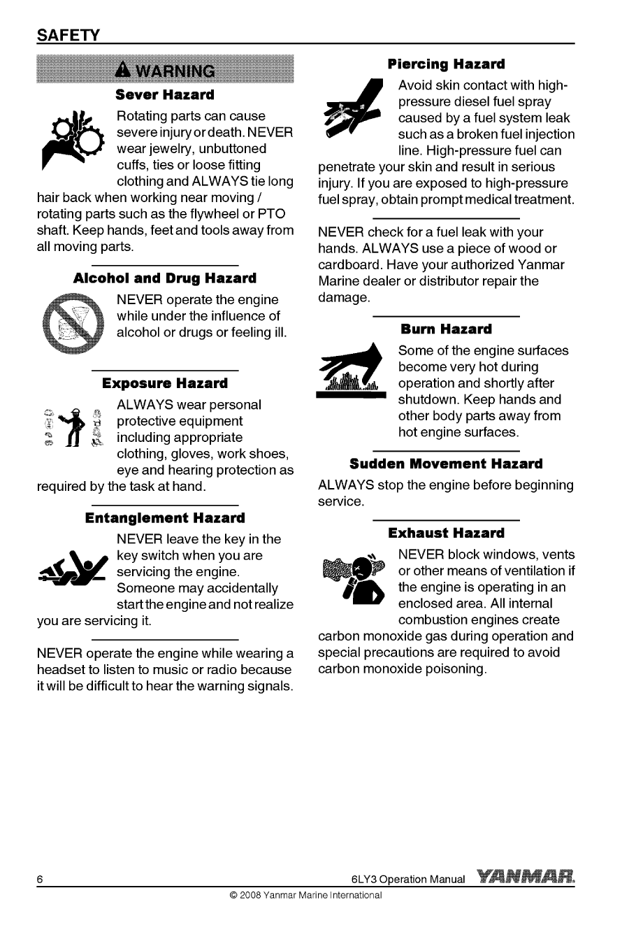 6ly3 utp: Yanmar Inboard Engine 380hp/279kw Owners Manual