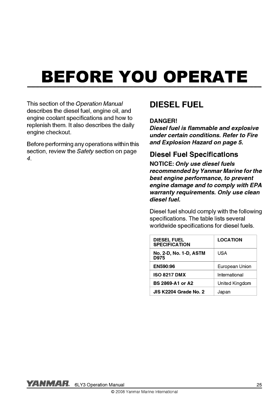 6ly3 utp: Yanmar Inboard Engine 380hp/279kw Owners Manual
