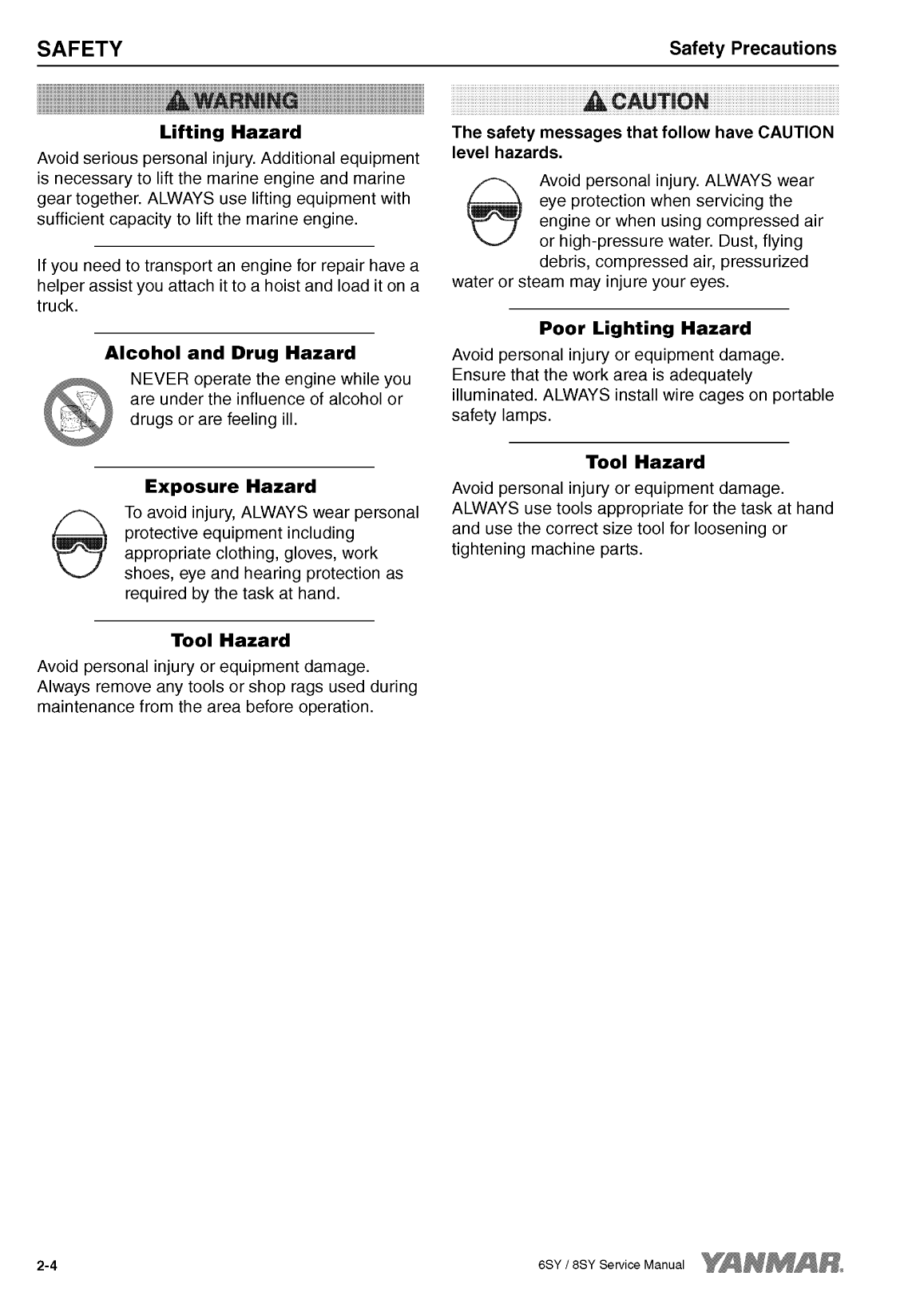 '8sy stp: Yanmar Inboard Engine 900hp/662kw Service Manual'