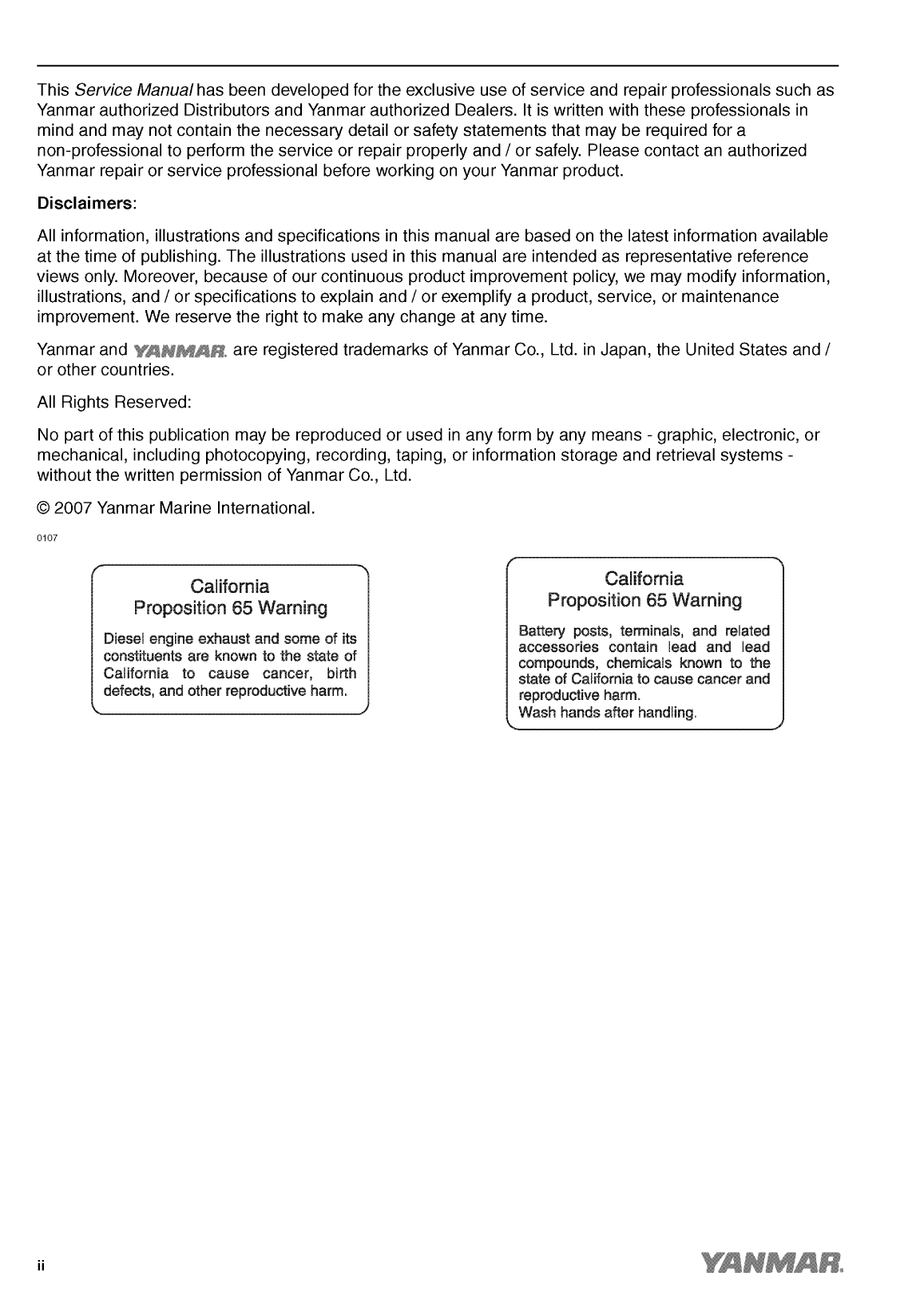 6sy stp: Yanmar Inboard Engine 720hp/530kw Service Manual