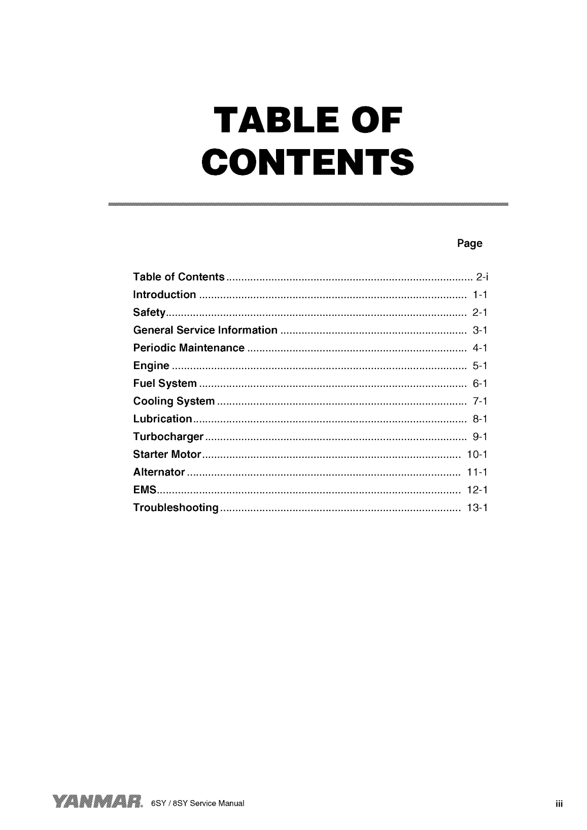6sy stp: Yanmar Inboard Engine 720hp/530kw Service Manual