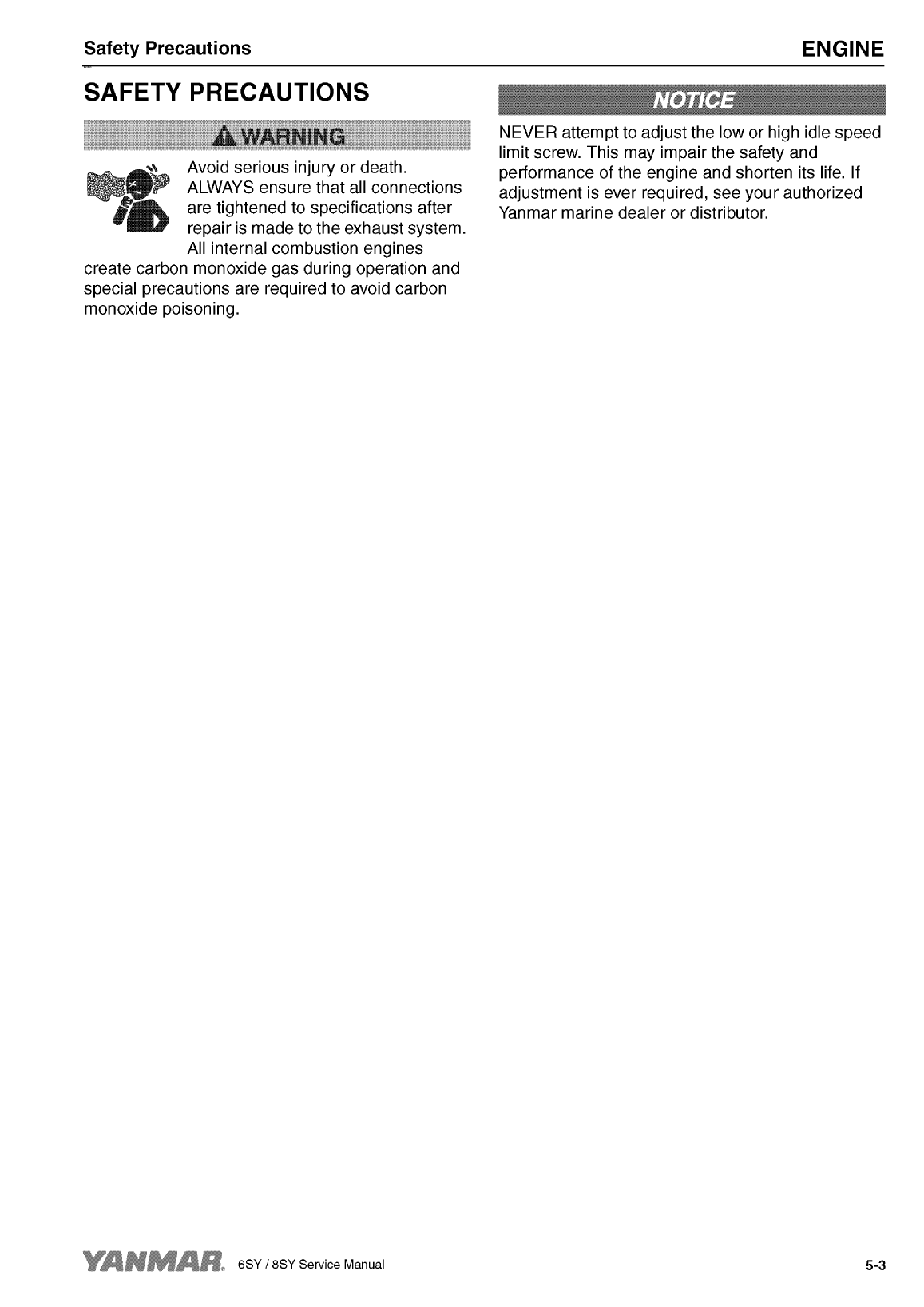 '8sy stp: Yanmar Inboard Engine 900hp/662kw Service Manual'