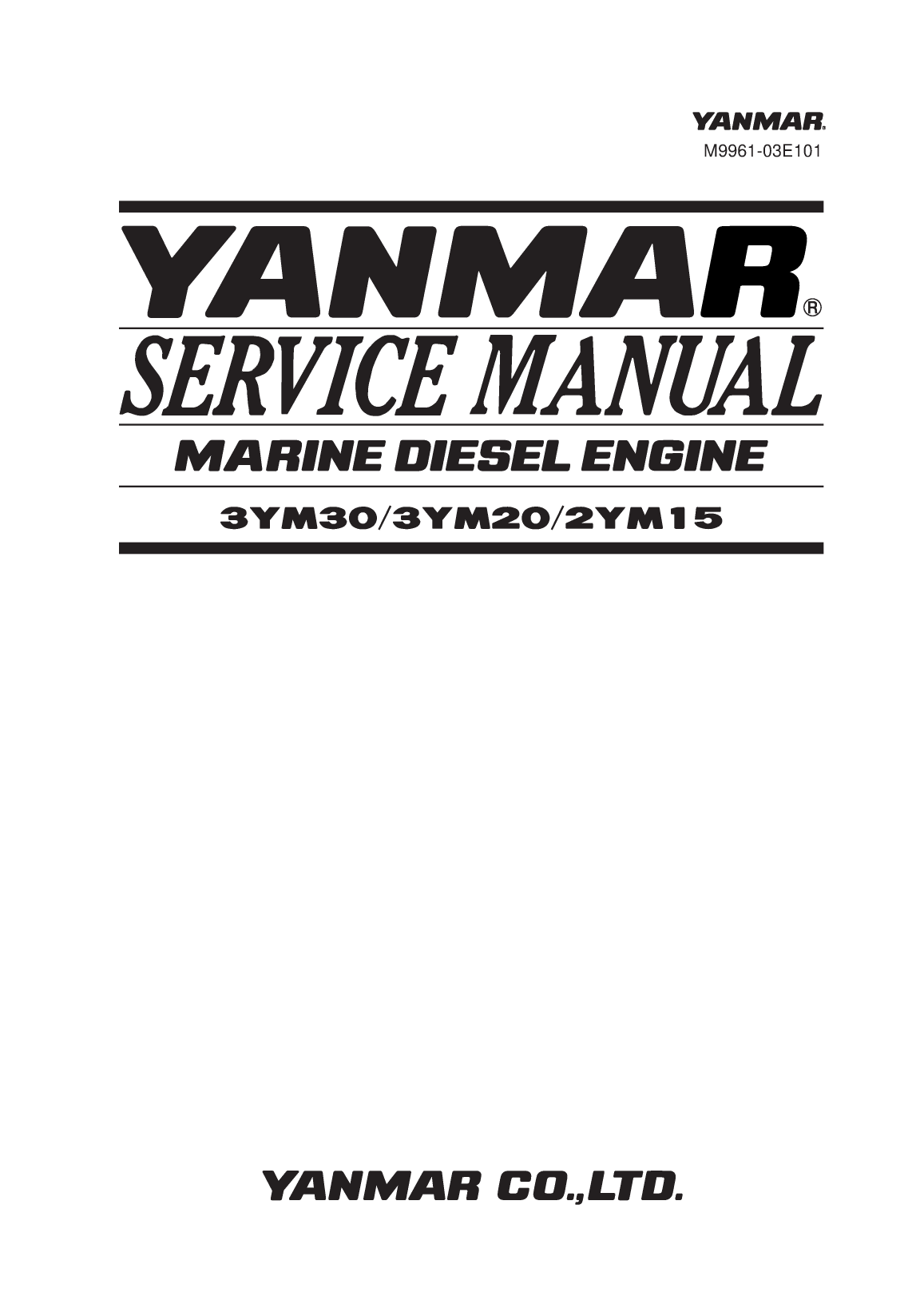 Yanmar 3ym 2ym service manual