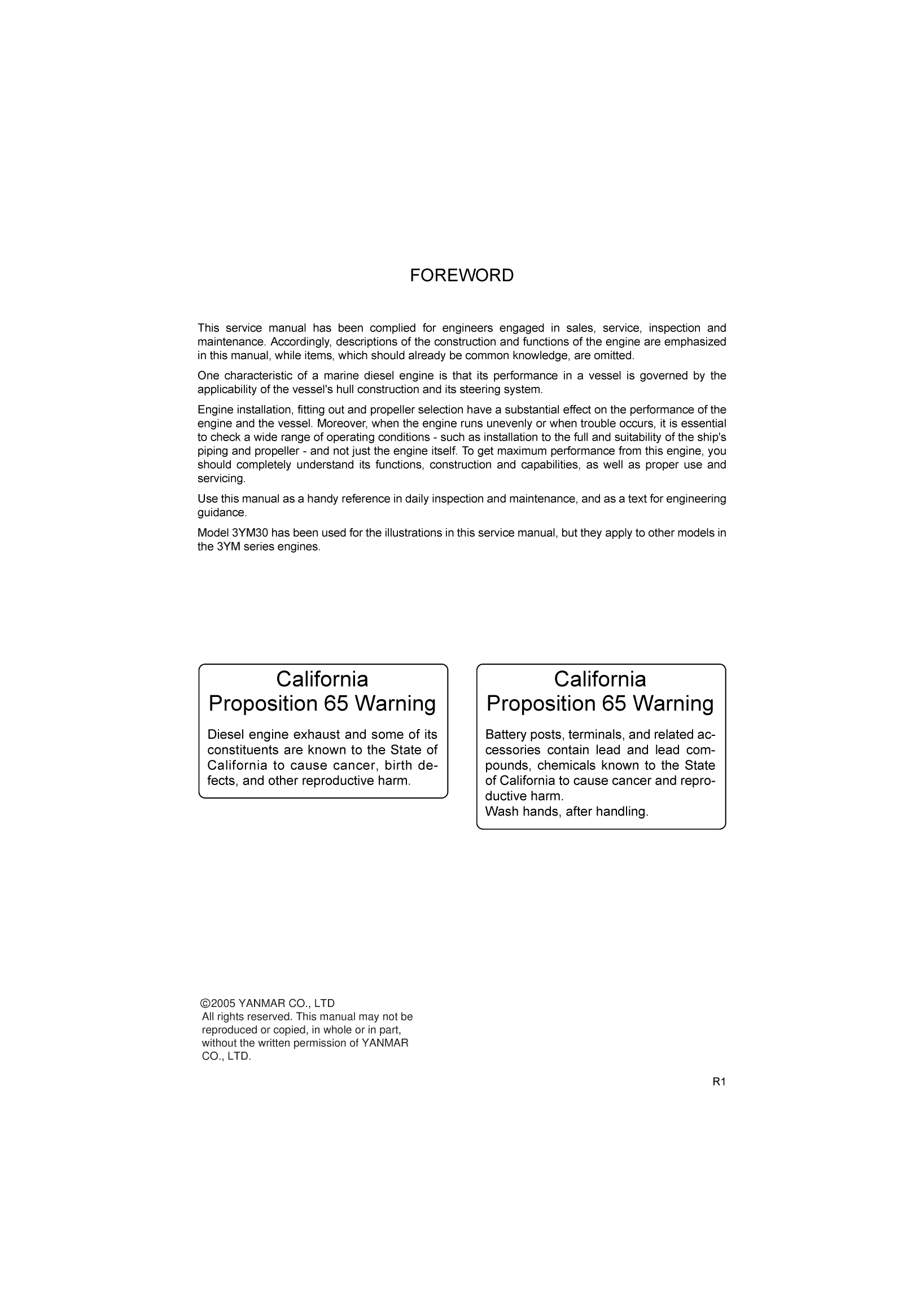 Yanmar 3ym 2ym service manual