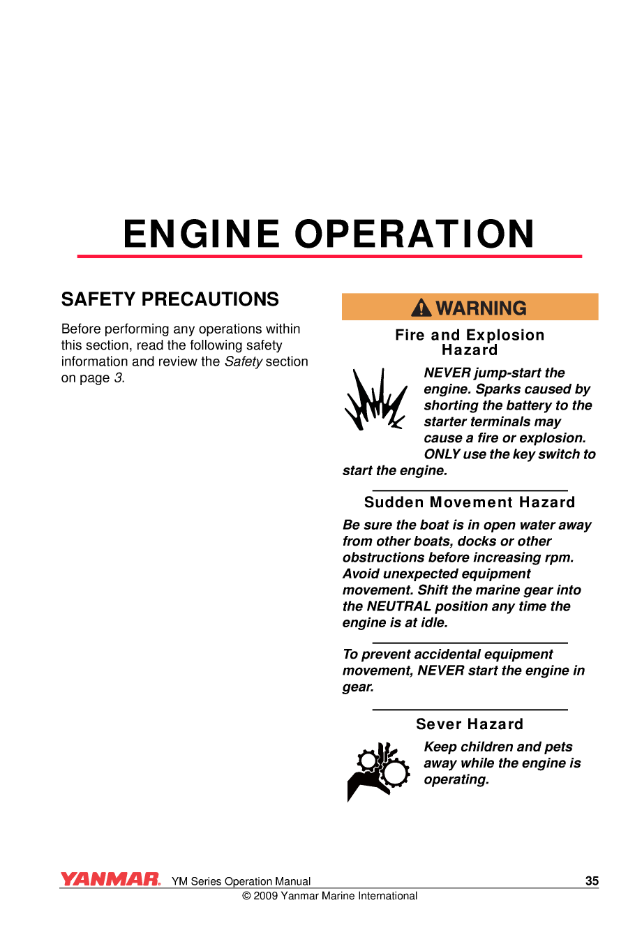 Yanmar Ym Series Operations Manual V2 21jan09