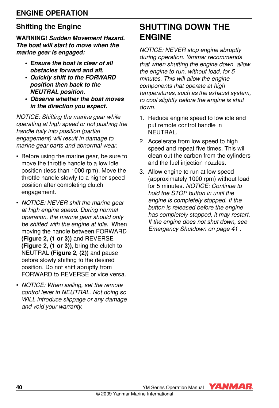 Yanmar Ym Series Operations Manual V2 21jan09