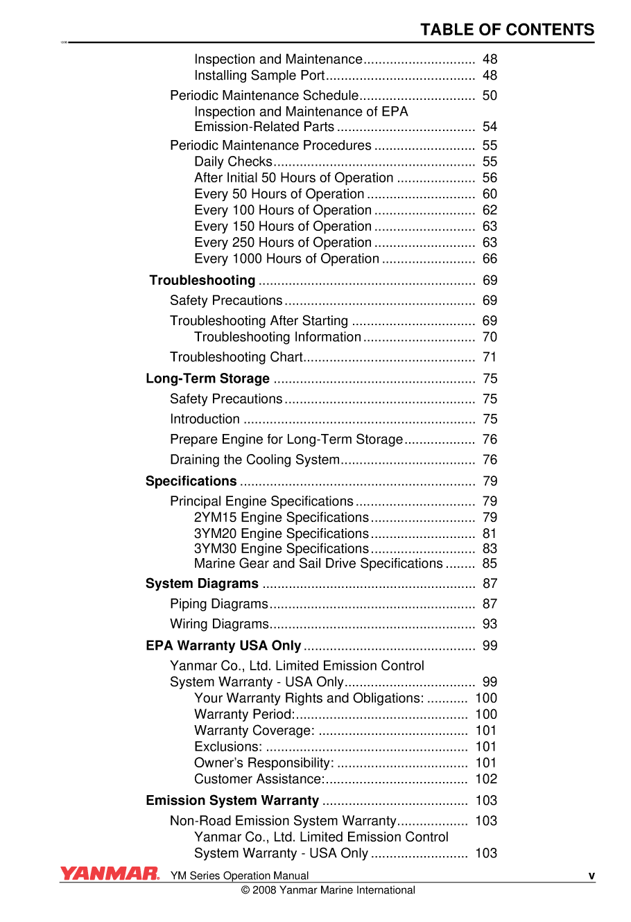 Yanmar Ym Series Operations Manual V2 21jan09