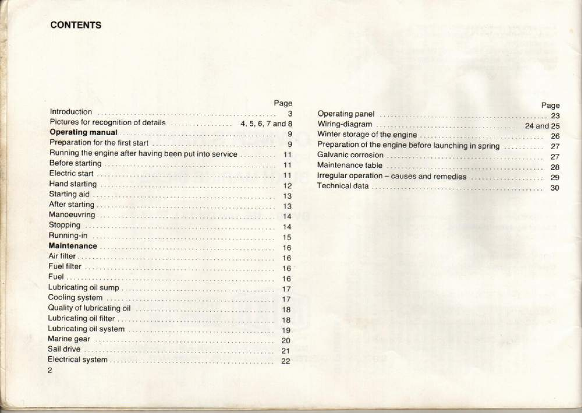 Bukh Diesel Dv10 L Me Sme Owners Handbook
