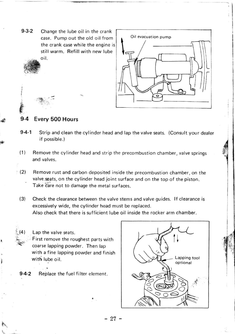 Yanmar Yse Instruction Manual