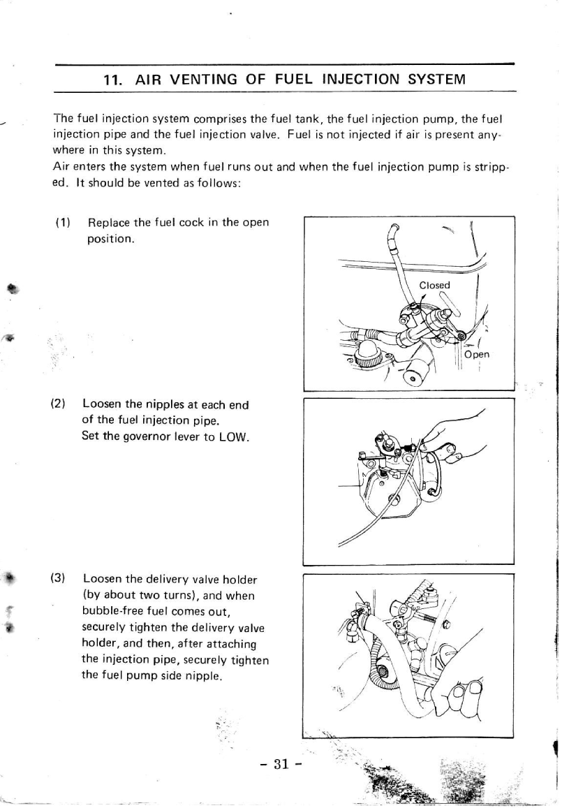Yanmar Yse Instruction Manual