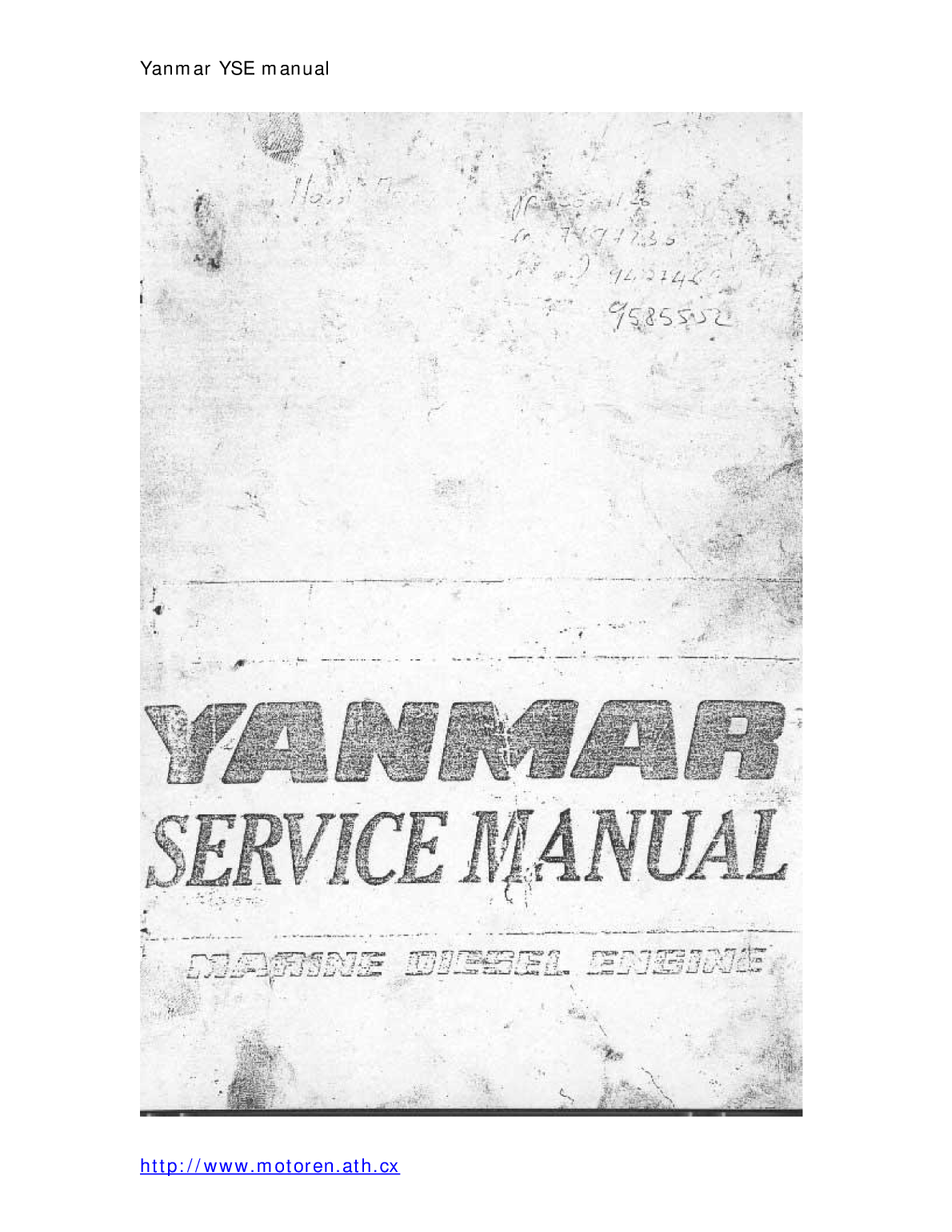 Yanmar Yse Service Manual 8 12