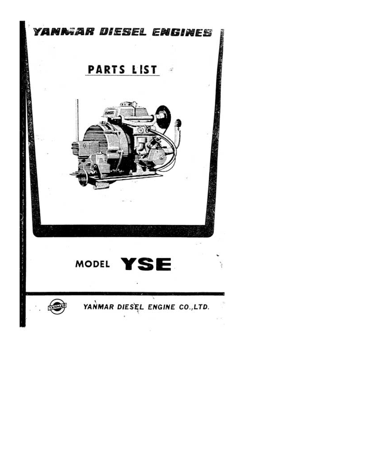 Yanmar Yse Parts List