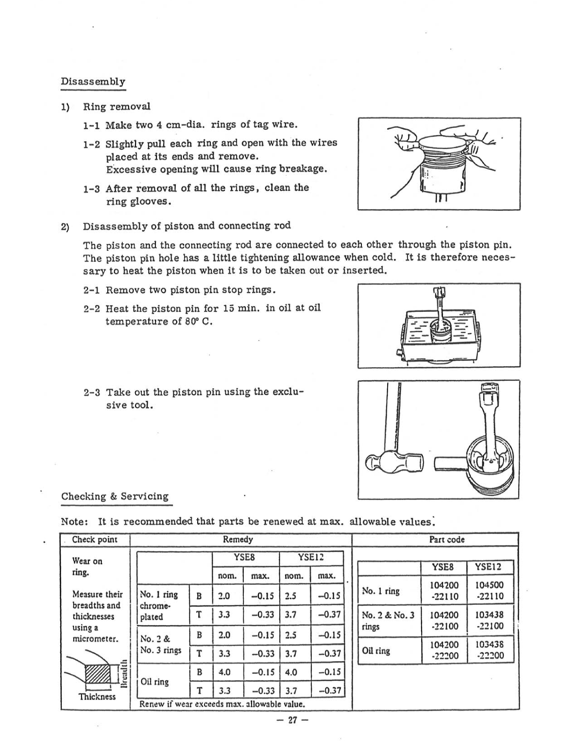 Yanmar yse ysb Service Manual