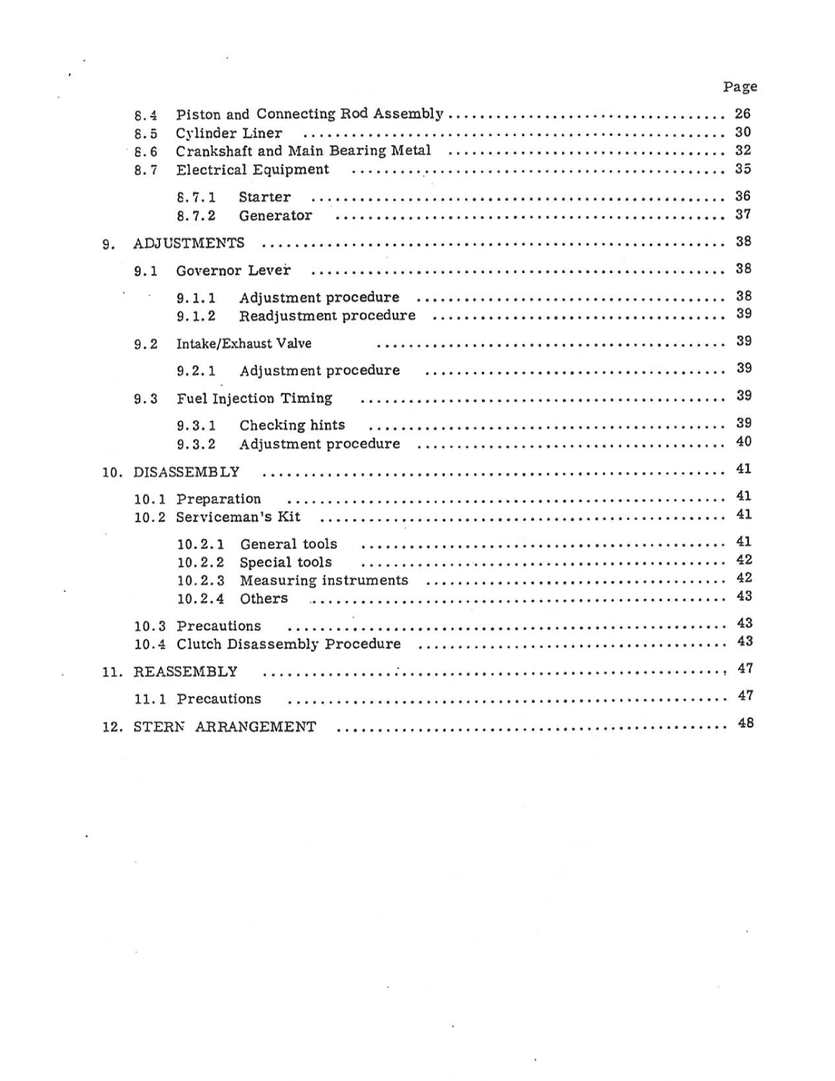 Yanmar yse ysb Service Manual