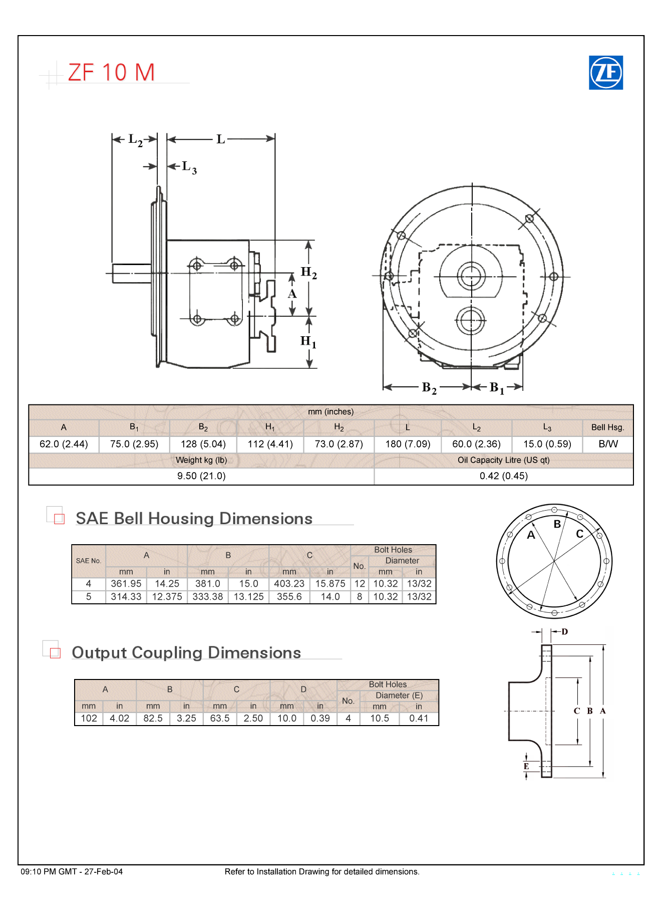 'zf 10m Transmission'