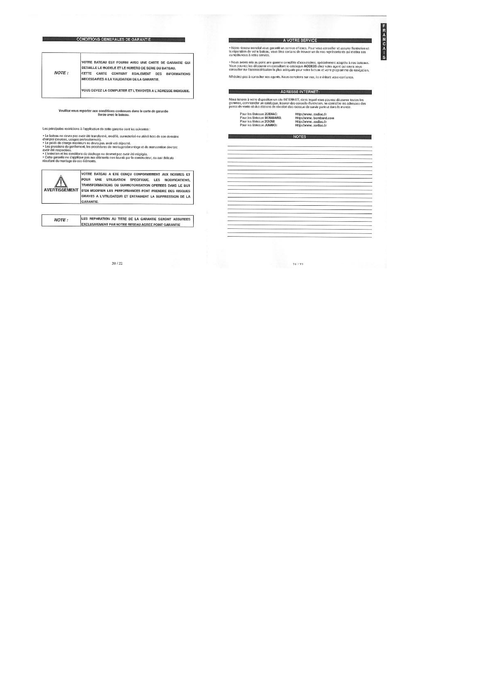 ' Zodiac Yl310 Owner's Manual Volume 1'