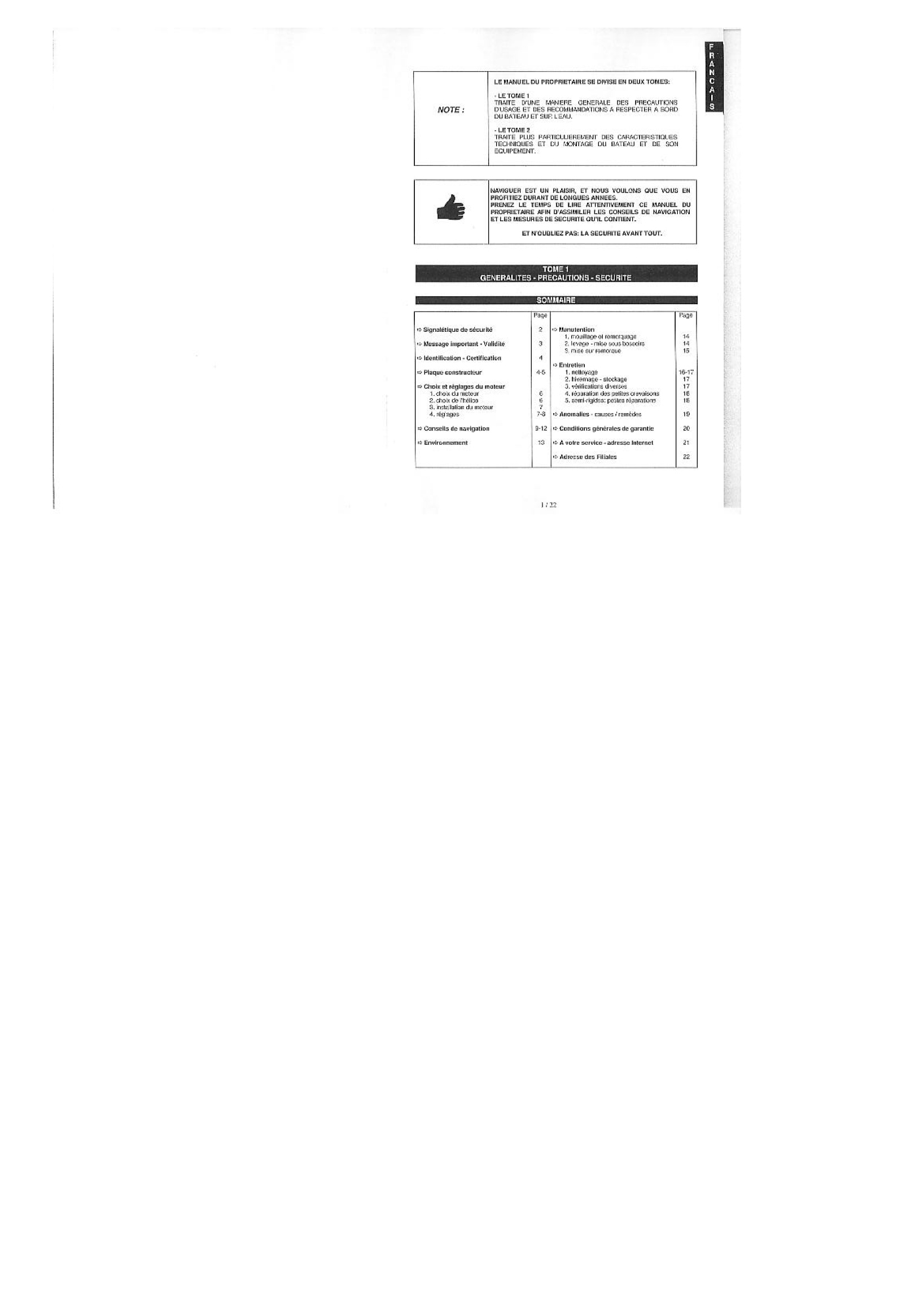 ' Zodiac Yl310 Owner's Manual Volume 1'