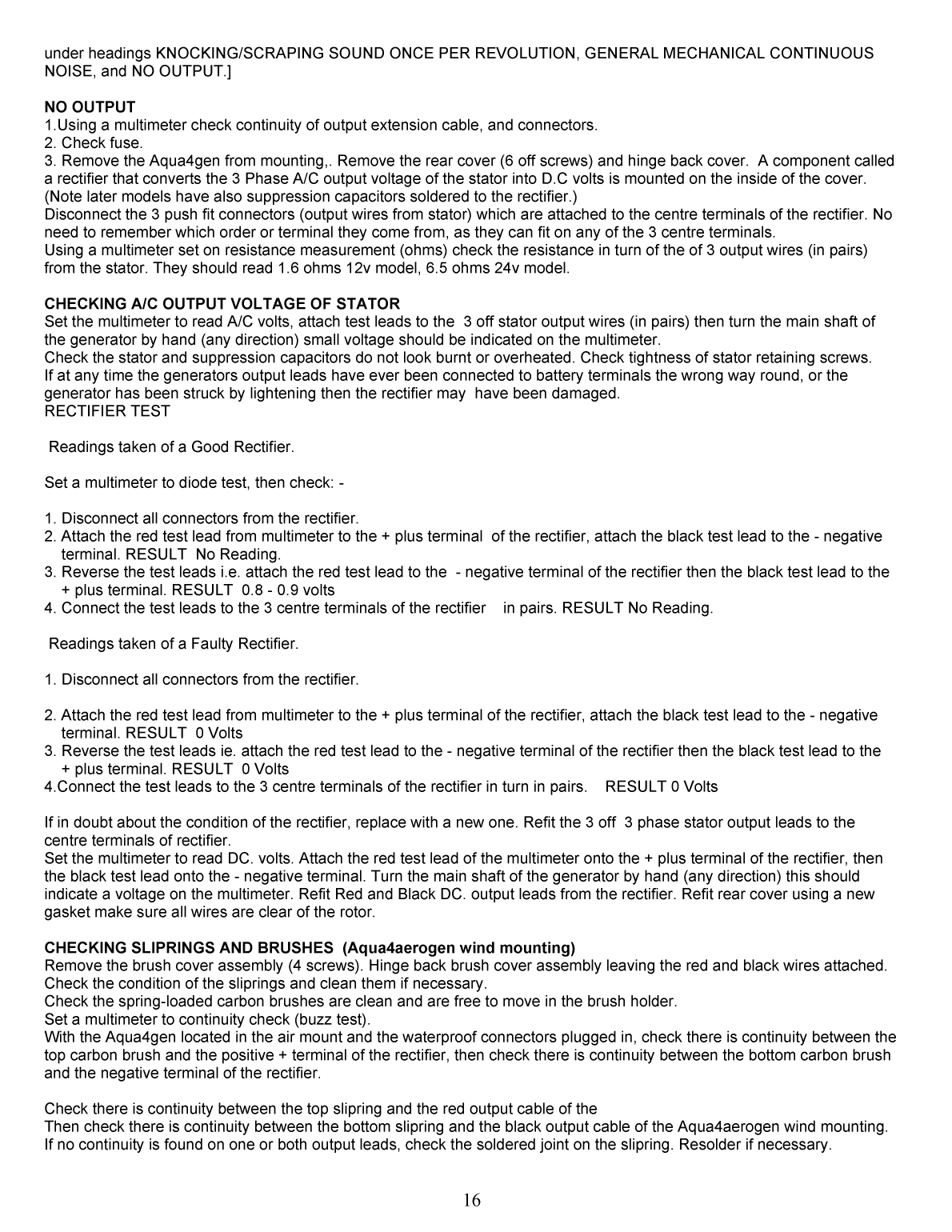 ' Aqua 4 Aerogen Owners Manual'