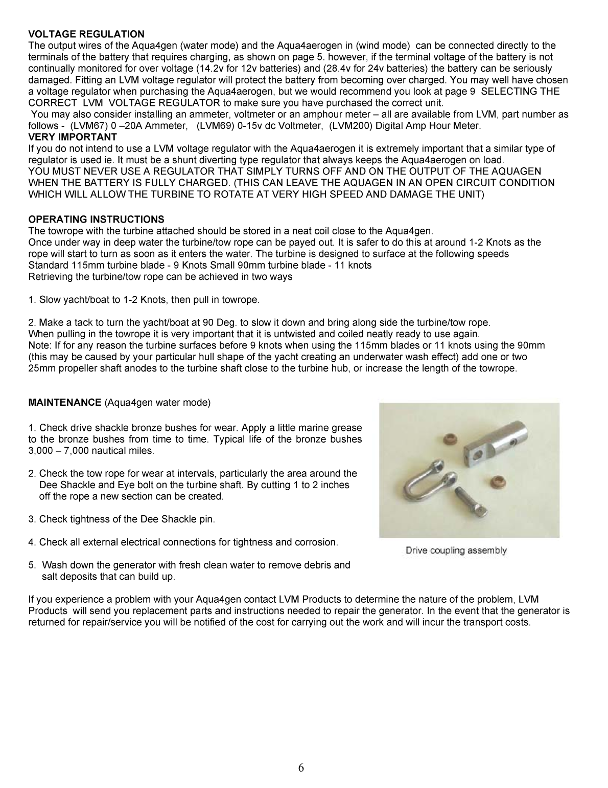 ' Aqua 4 Aerogen Owners Manual'