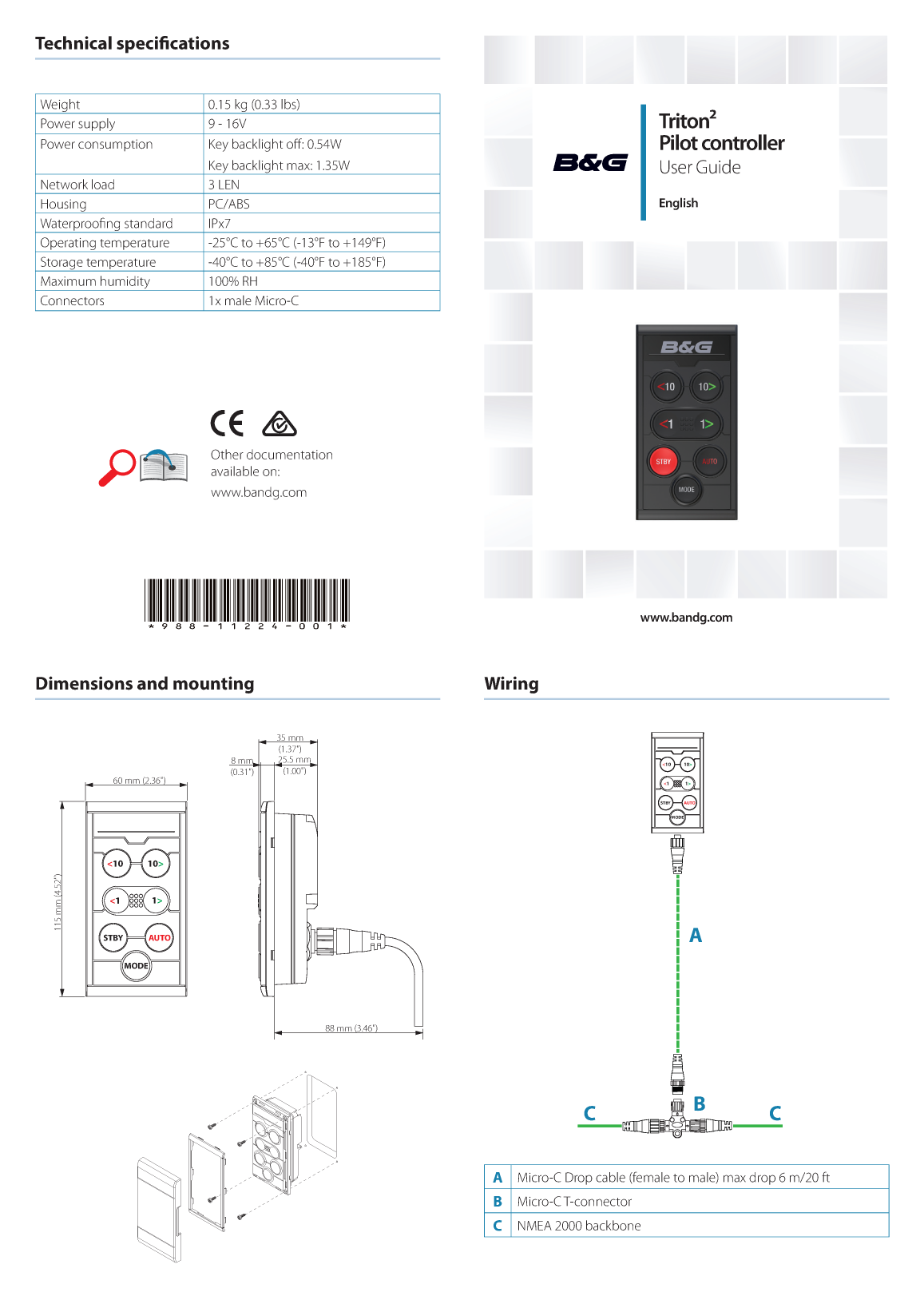 Bg Triton2 Pilot Controller Ug En 988 11224 001 W