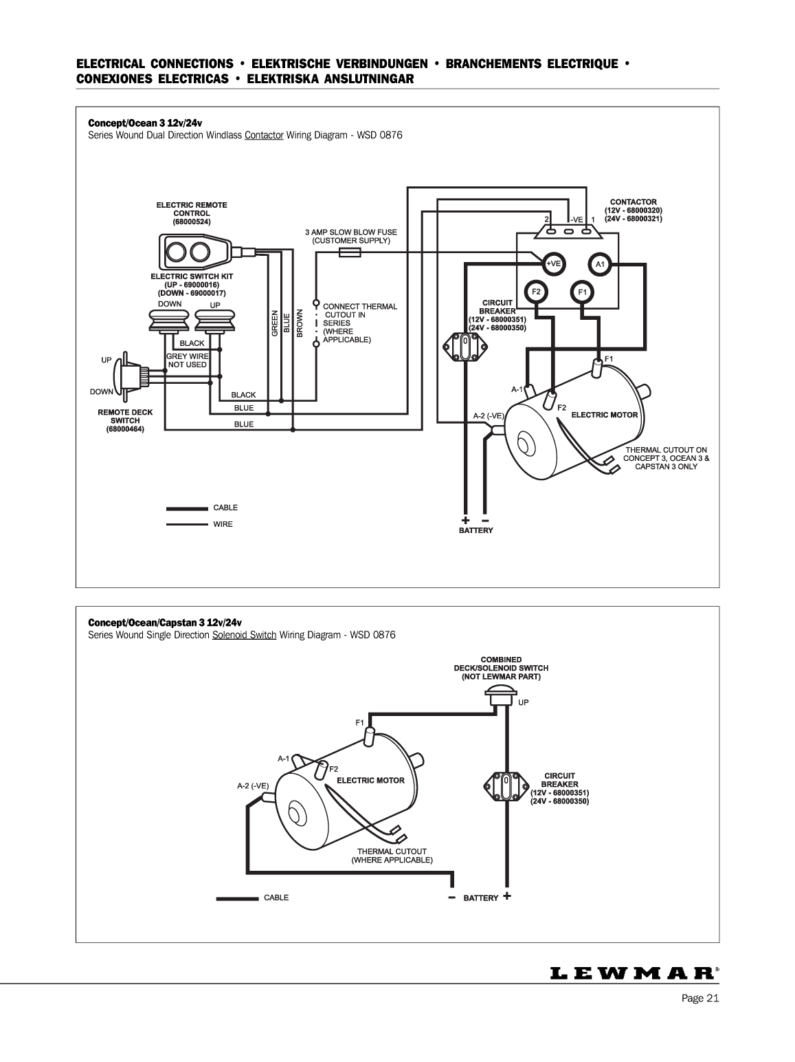 Lewmar: Concept123 Web Lewmar Concept/ Ocean/ Capstan Windlass / Guindeau
