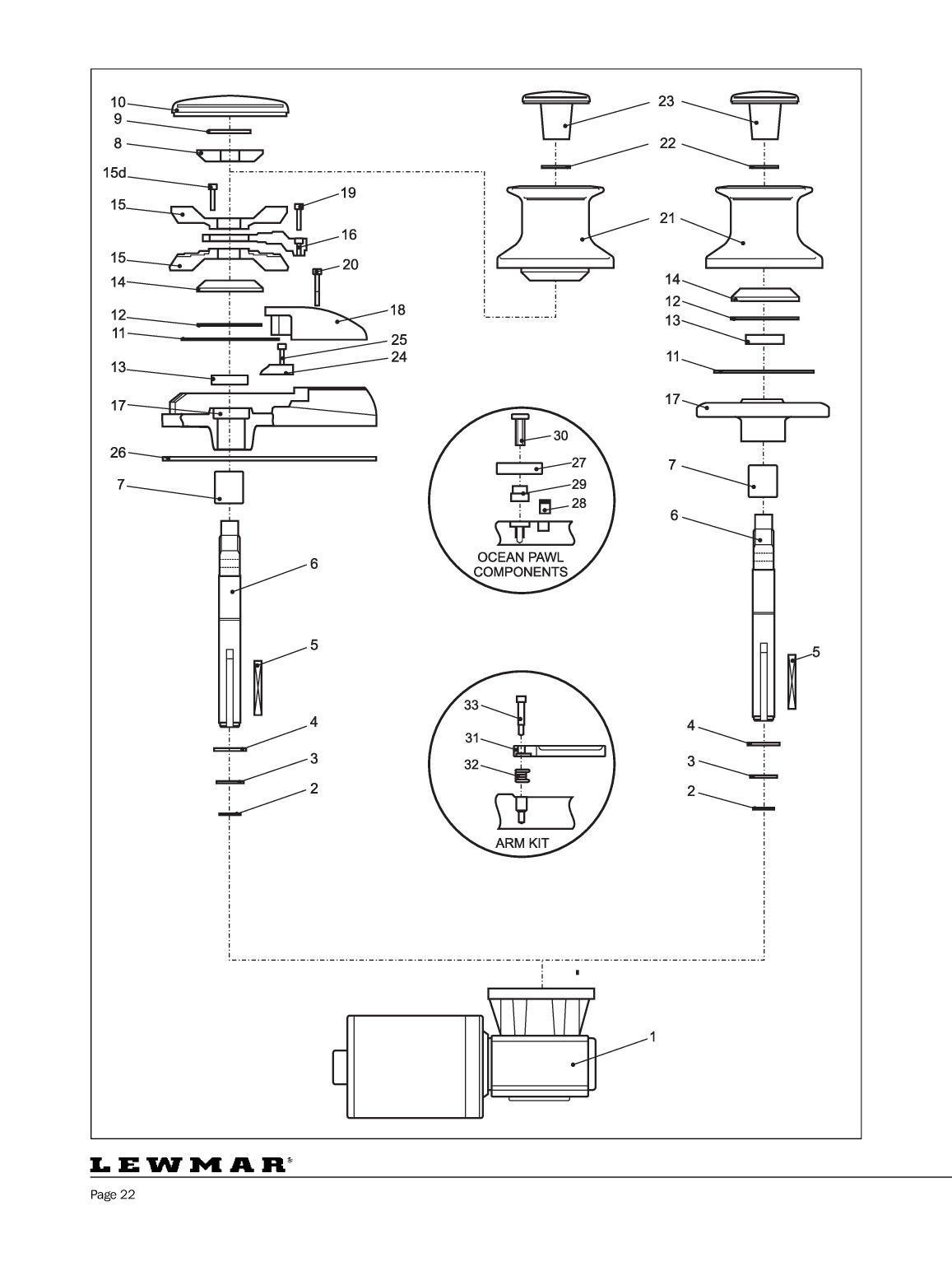 Lewmar: Concept123 Web Lewmar Concept/ Ocean/ Capstan Windlass / Guindeau