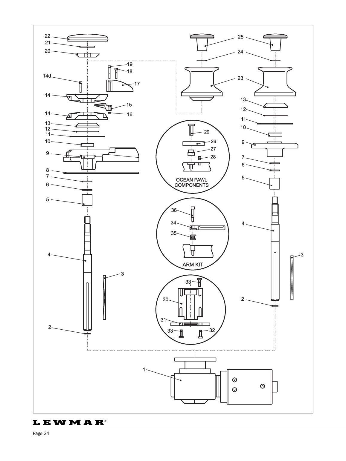 Lewmar: Concept123 Web Lewmar Concept/ Ocean/ Capstan Windlass / Guindeau