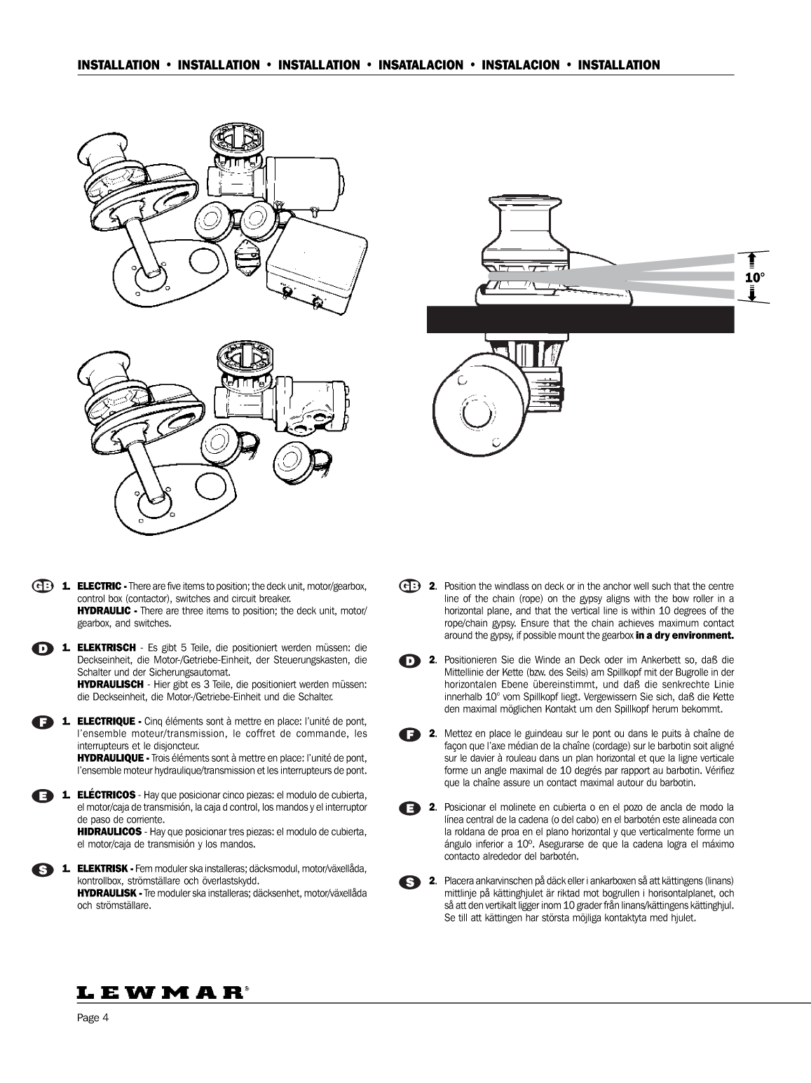 Lewmar: Concept123 Web Lewmar Concept/ Ocean/ Capstan Windlass / Guindeau