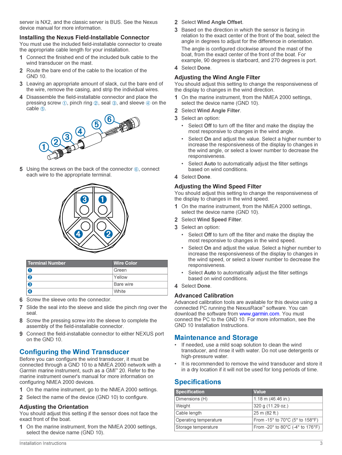 Nexus G Wind Race Install Manual