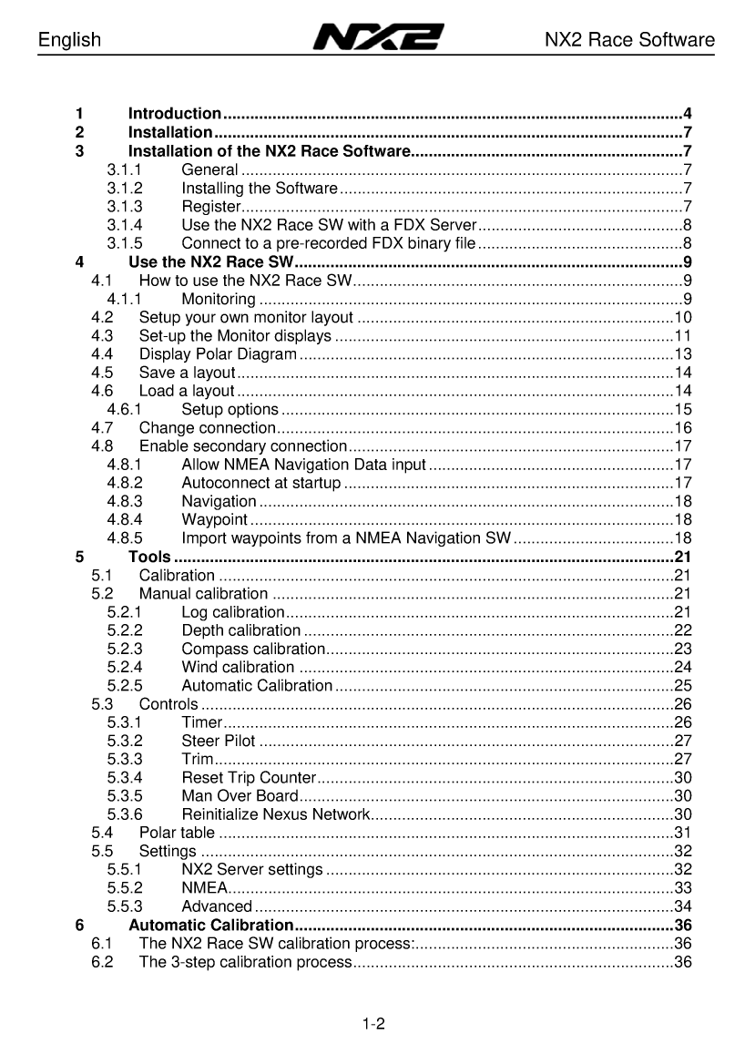 Nexus Race Software Manual