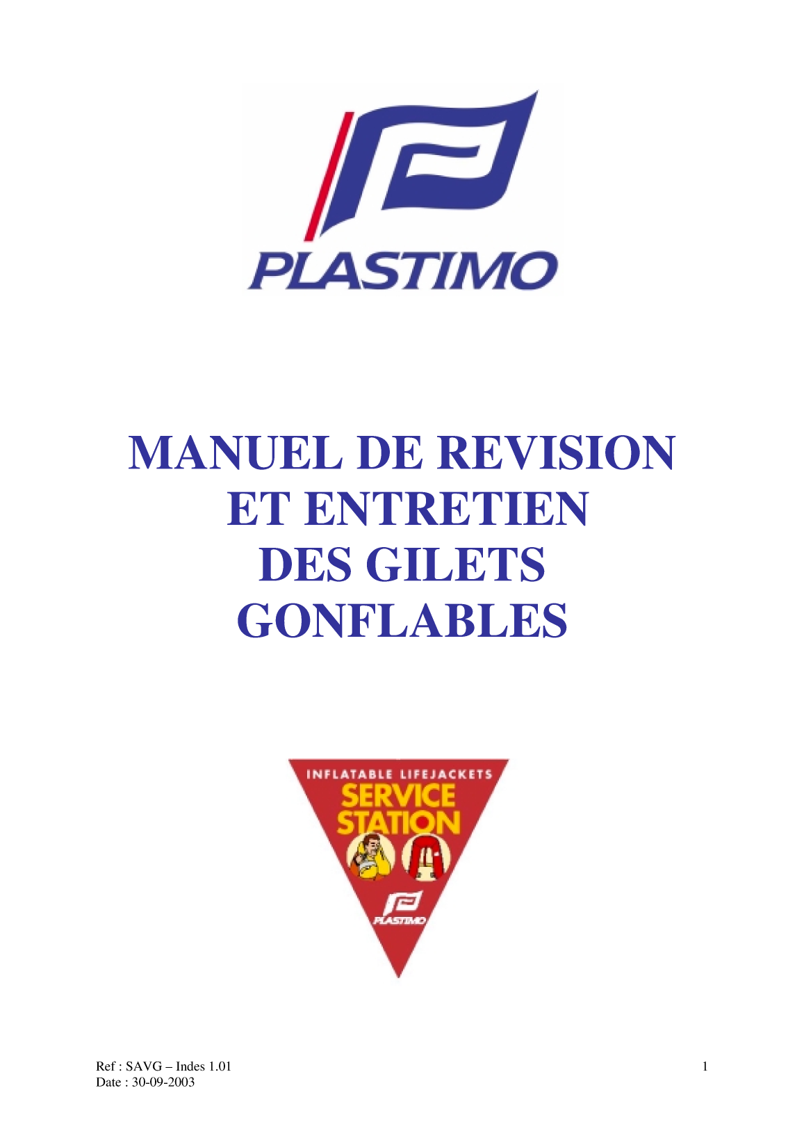 Plastimo: Lifejacket Inst(fr) Révision Et Entretien Des Gilets Gonflables Plastimo