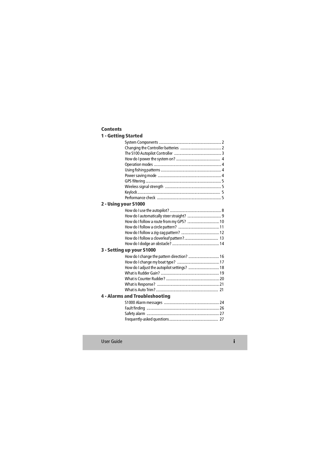 Raymarine S1000 Autopilot User Guide 81245 4