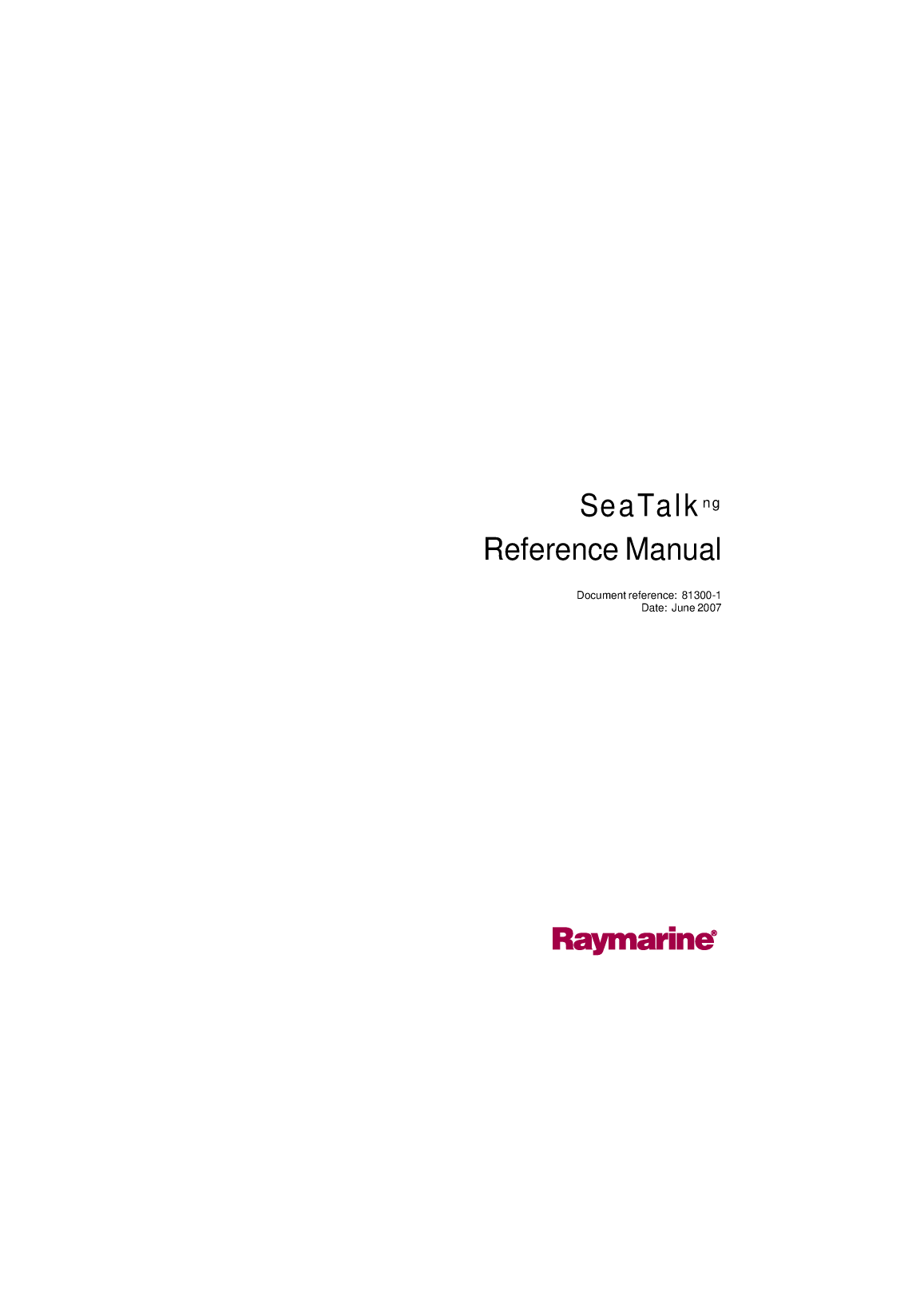 Raymarine Sea Talk Ng Reference Manual 81300 1 en