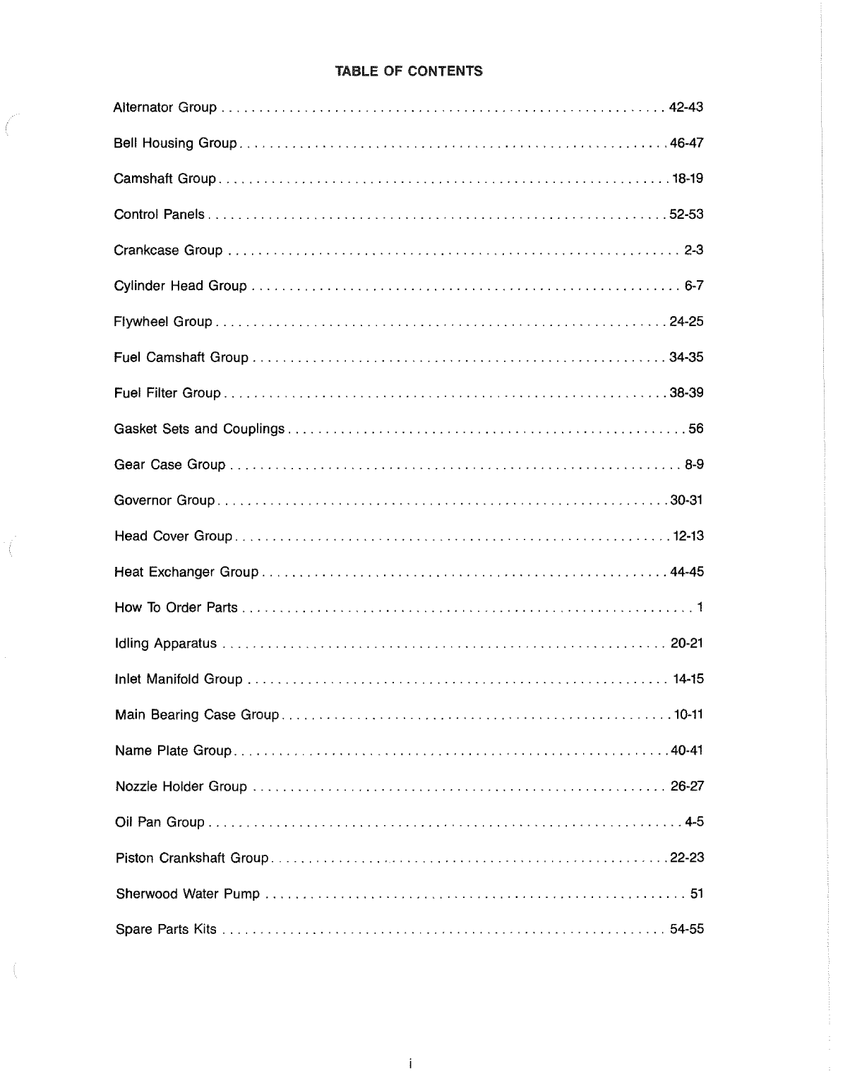 Universal Diesel M3 20 Parts Manual