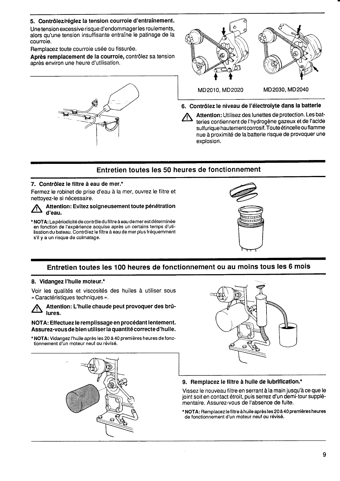 Volvo/md20x0: Manuel d instructions Volvo Md2040 Operation Manual