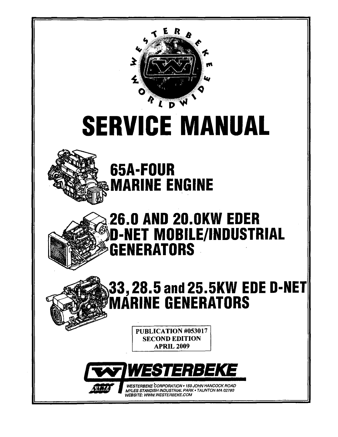 Westerbeke Diesel 65b Four Operator's Manual
